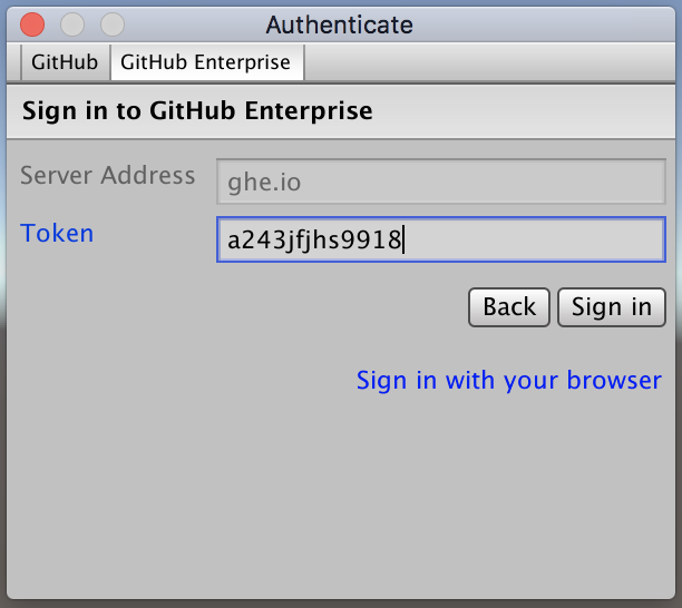 Hide token text when signing into GitHub Enterprise · Issue #994 ...