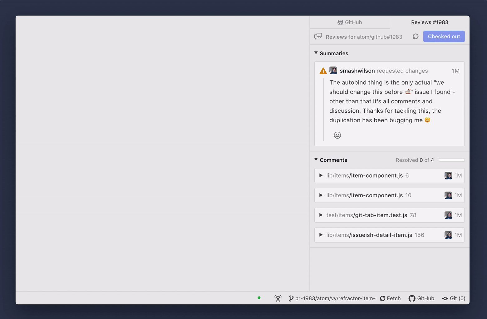 Demonstration of jumping to files within Aton