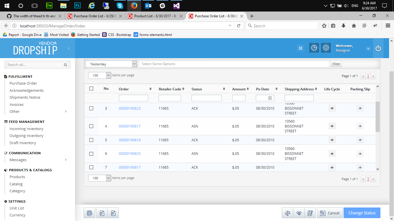 The width of thead tr th and tbody tr td not be matched when scroll