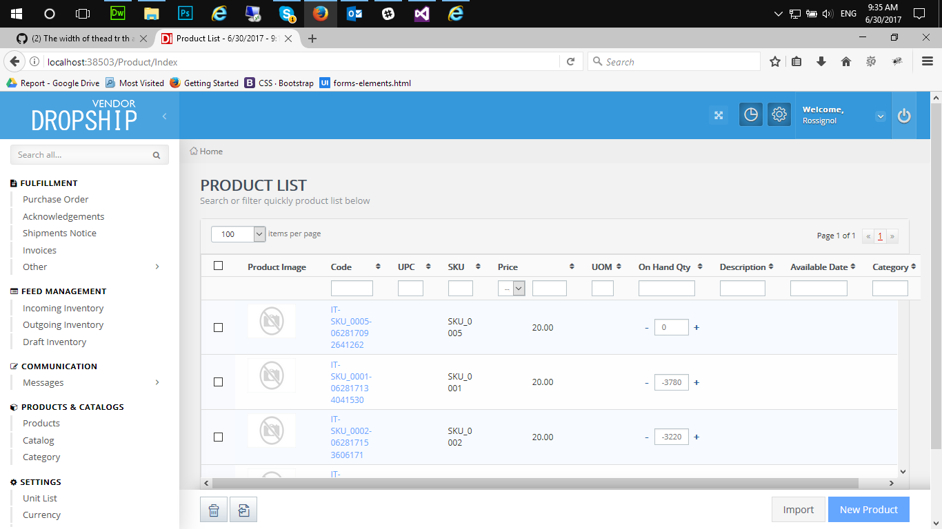 The width of thead tr th and tbody tr td not be matched when scroll