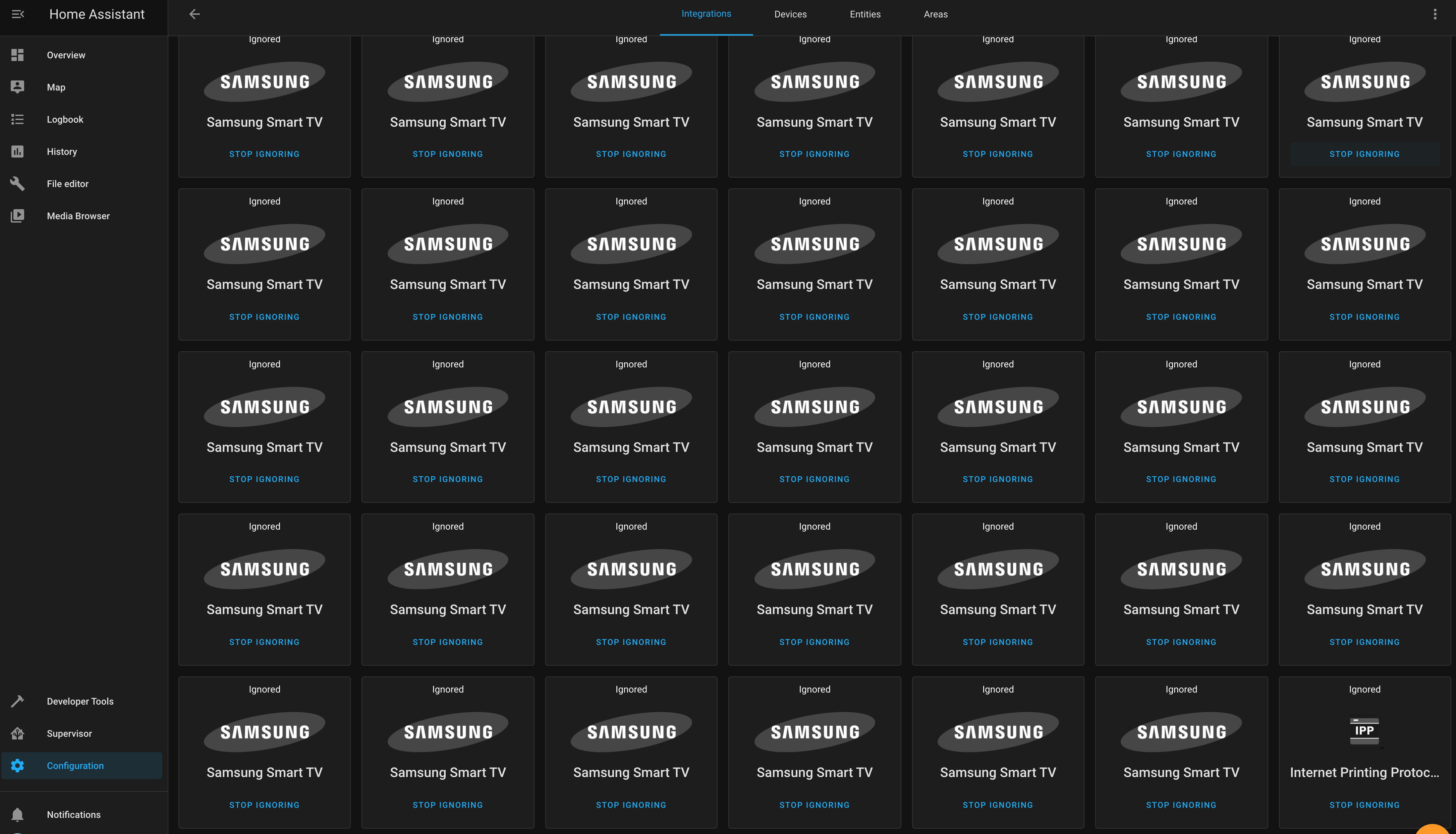 Samsung TV discovery error · Issue #42585 · home-assistant/core · GitHub