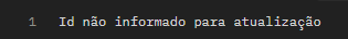 Id não informado
