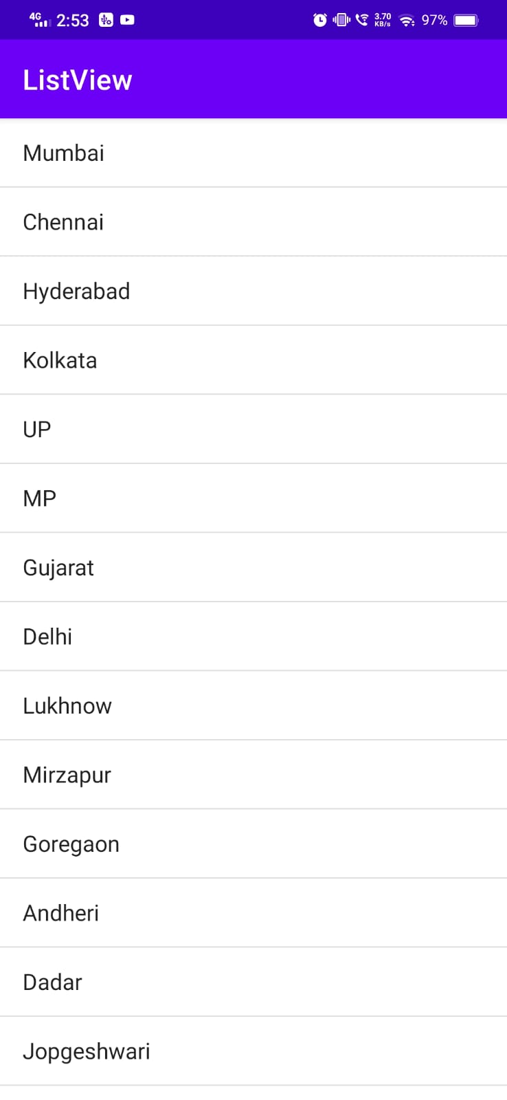 GitHub - SurajVishwakarma333/ListView-AndroidStudio: In this project i ...
