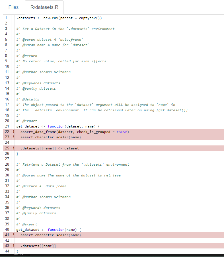 General Issue: Increase test coverage for `datasets.R` · Issue #104 ...