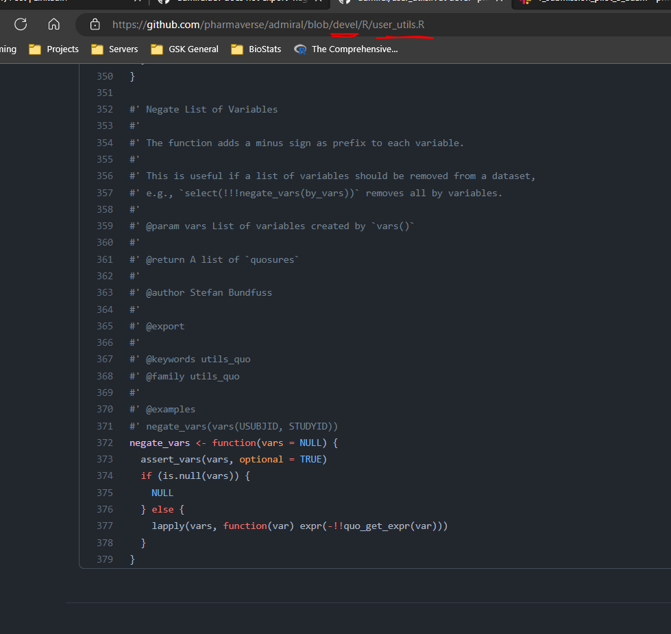 admiraldev does not export `negate_vars` · Issue 1629 · pharmaverse