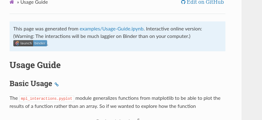 Add binder links to top of all docs pages · Issue #3083 · jupyter ...
