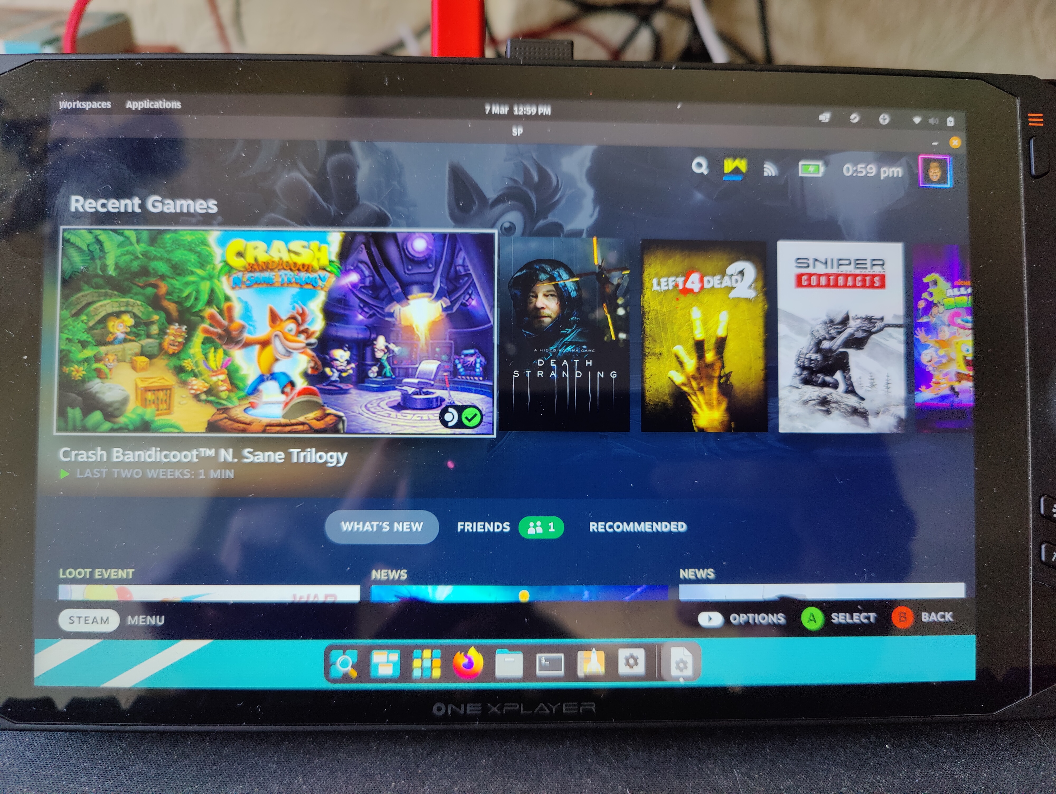 oxp steam deck ui