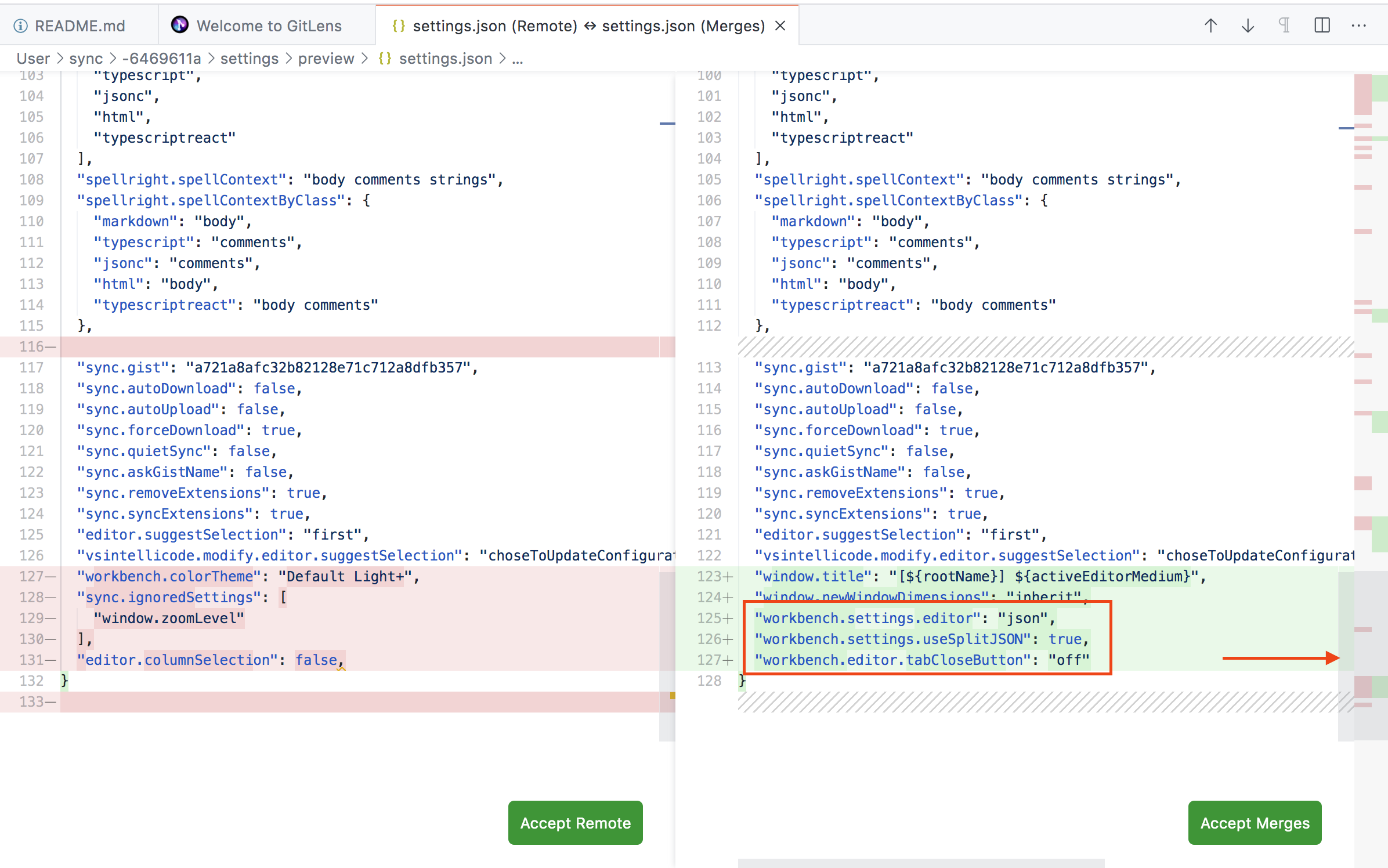 Settings merge: UX feedback · Issue #103950 · microsoft/vscode · GitHub