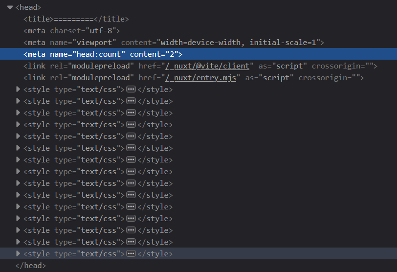 Global meta and link not working · Issue #14283 · nuxt/nuxt · GitHub