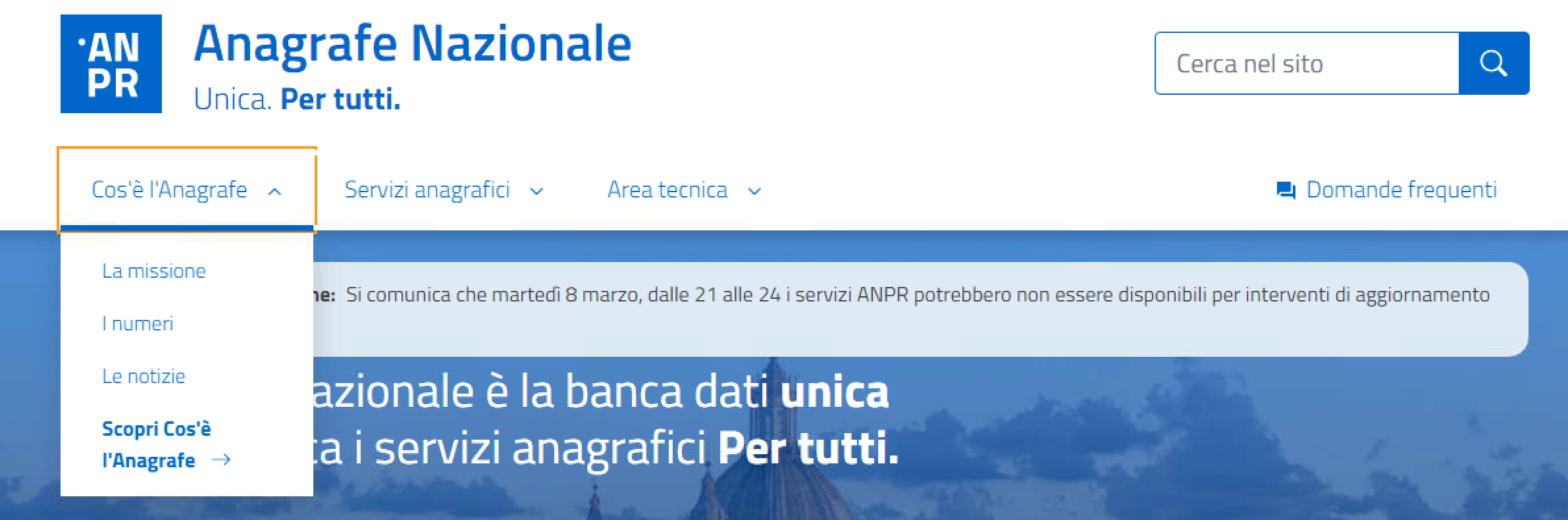 [v1] HEADER Voci di menu · Issue 19 · teamdigitale/anagrafenazionale.interno.itsite · GitHub
