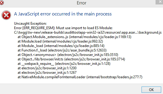Unable to run executable file · Issue #33649 · electron/electron · GitHub