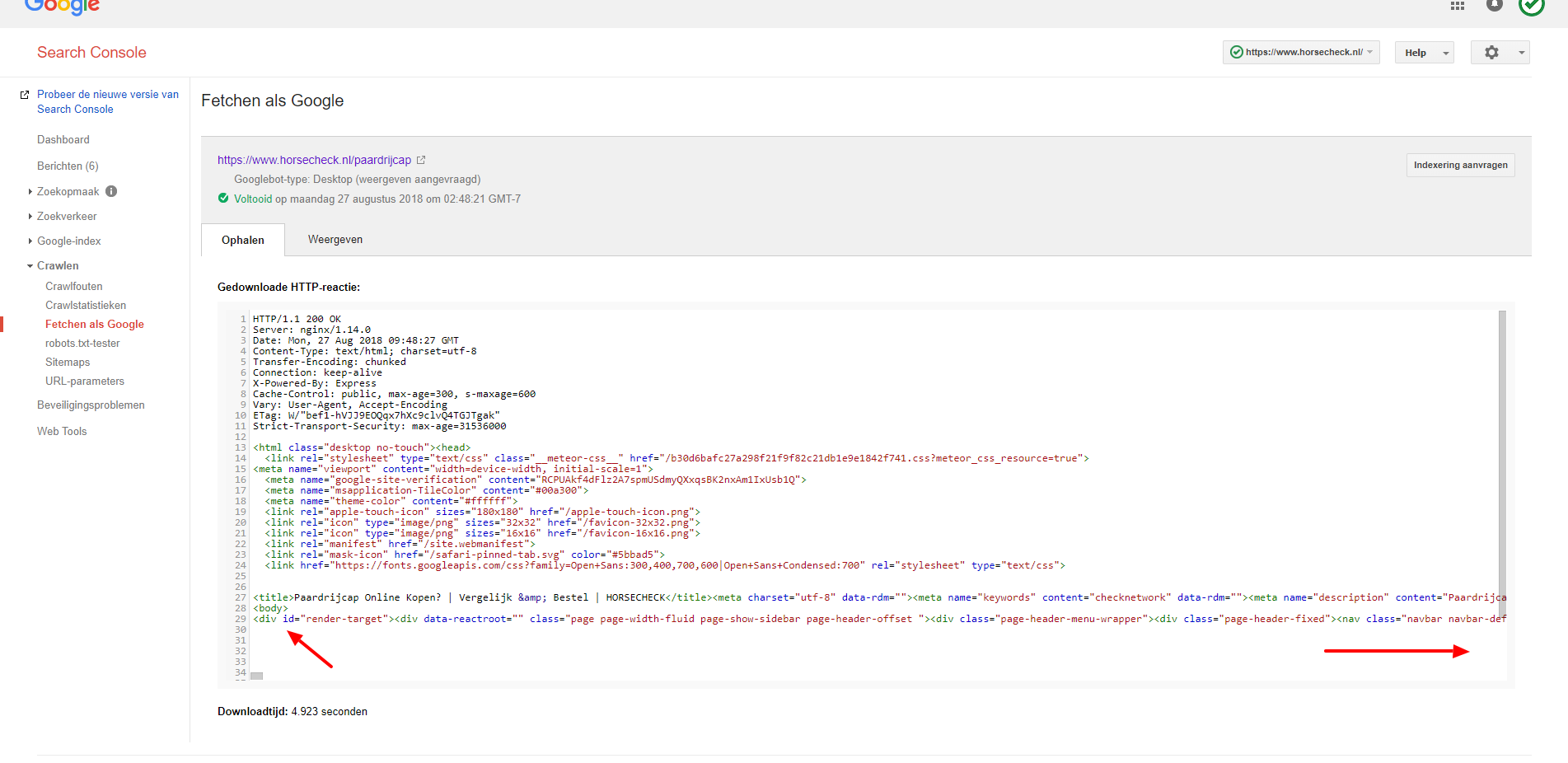 search console fetchen als google https www horsecheck nl 3