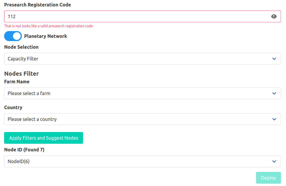 Weblets: Presearch Registration Code input validation · Issue #658 ...