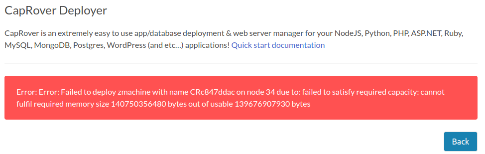 Failed to deploy Caprover · Issue #1105 · threefoldtecharchive/grid ...