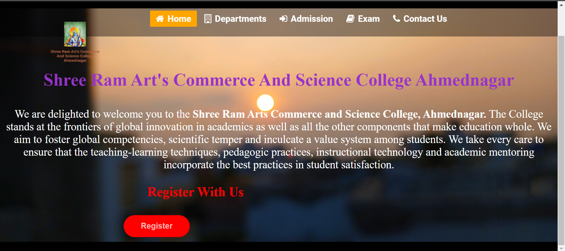GitHub - sanket6640/College_Website-HTML_CSS: In this project I created ...