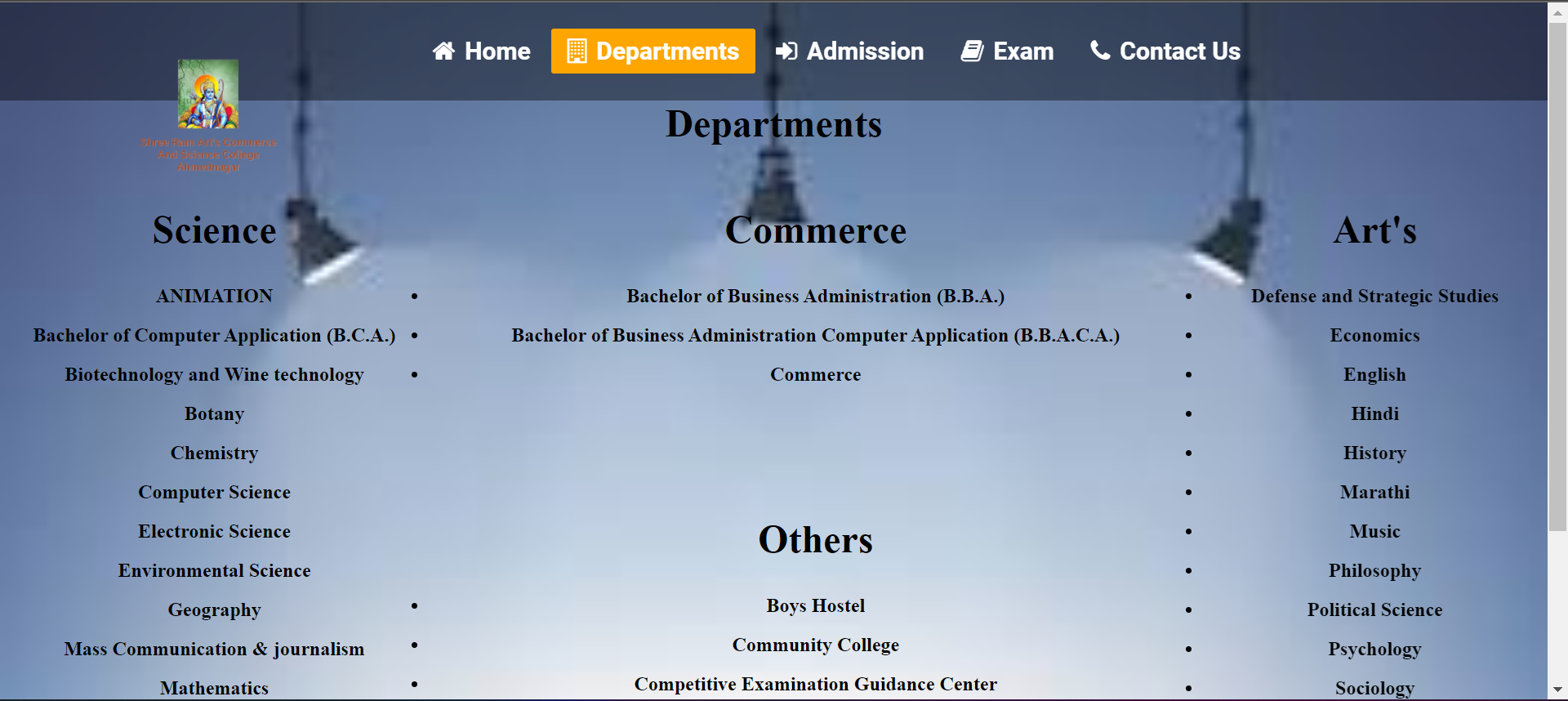 GitHub - sanket6640/College_Website-HTML_CSS: In this project I created ...