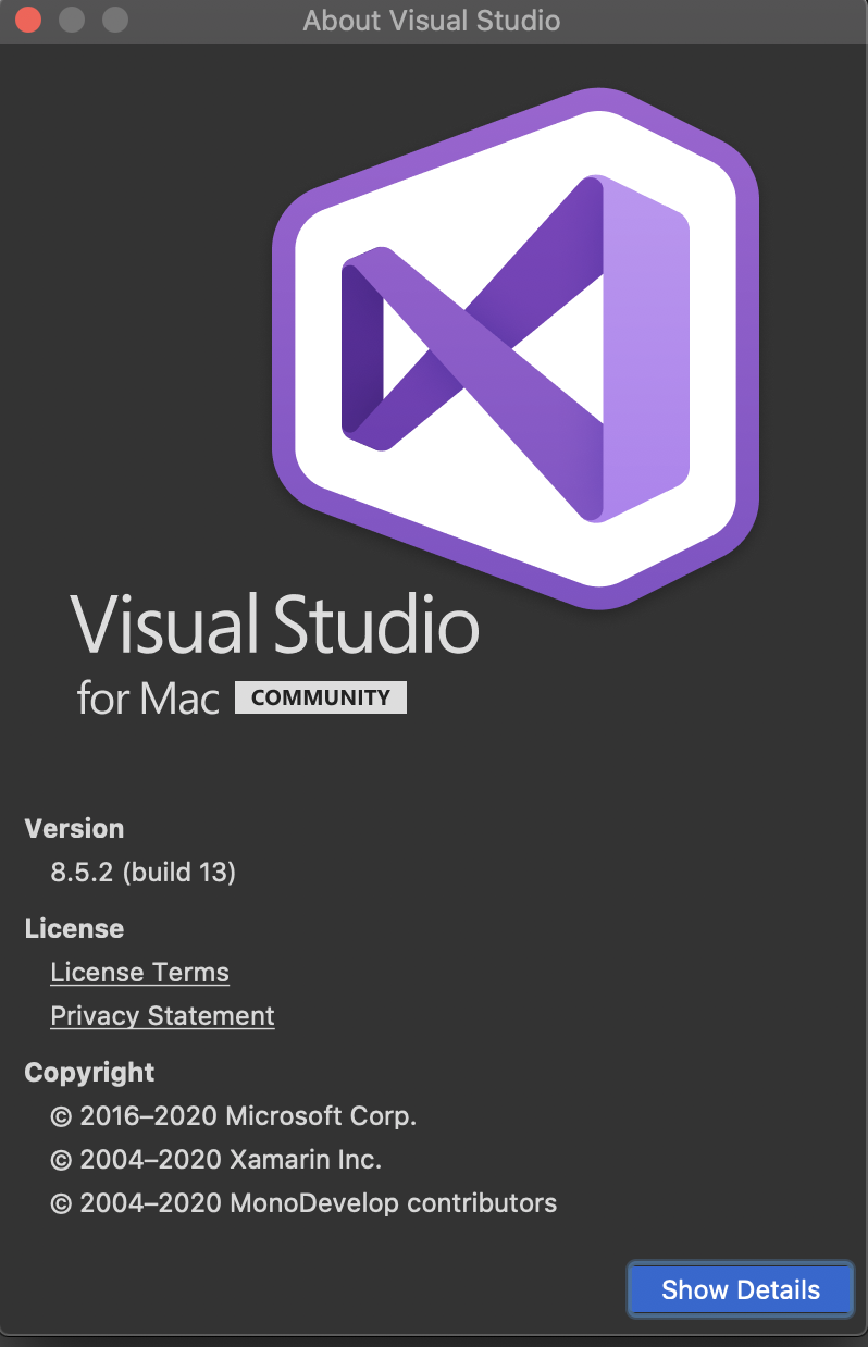 Visual c mac. Visual studio.