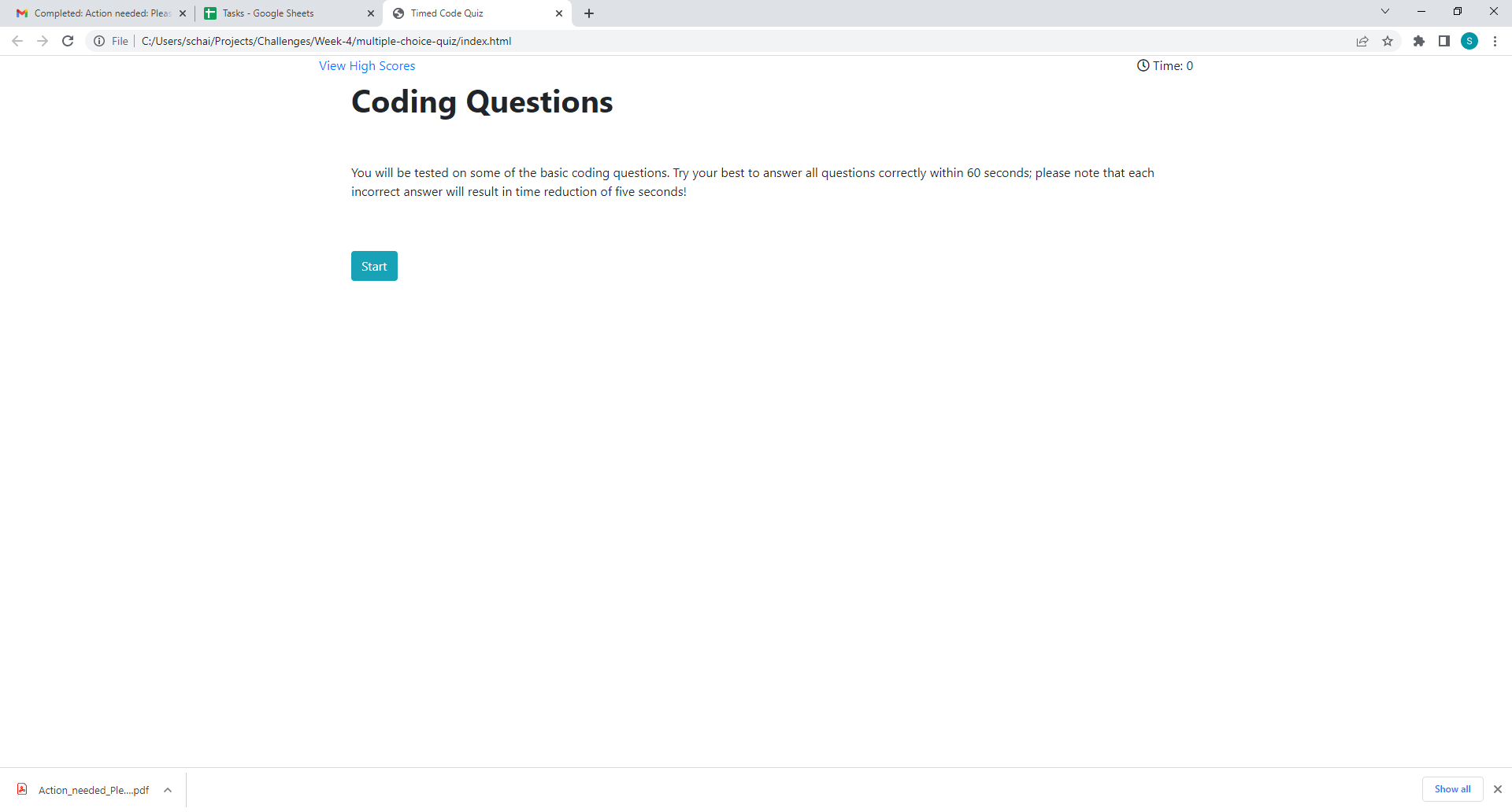 GitHub - schai2009/multiple-choice-quiz