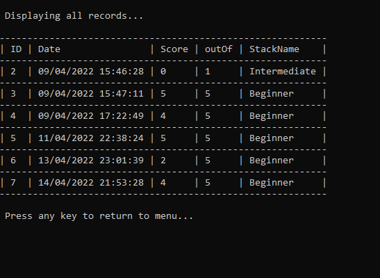 GitHub - Velrosa/Flashcards: A C# Console Application, Allows the user ...