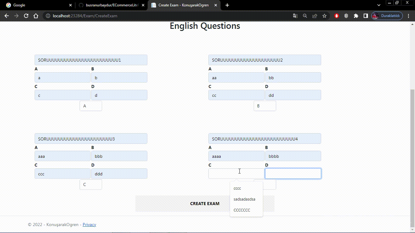 GitHub - HuseyinToprak96/OnlineExam · GitHub