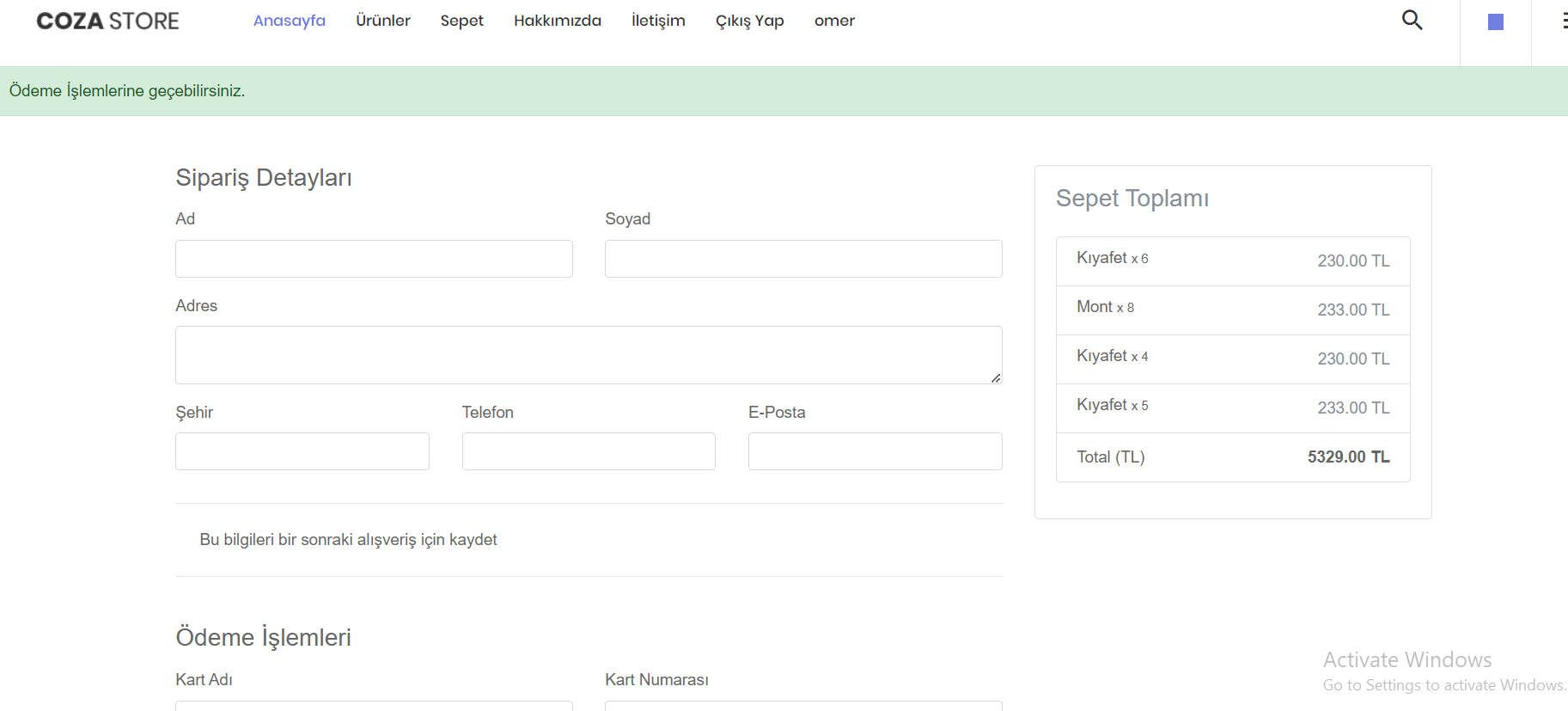 Github Ckmkomer E Commerce Website