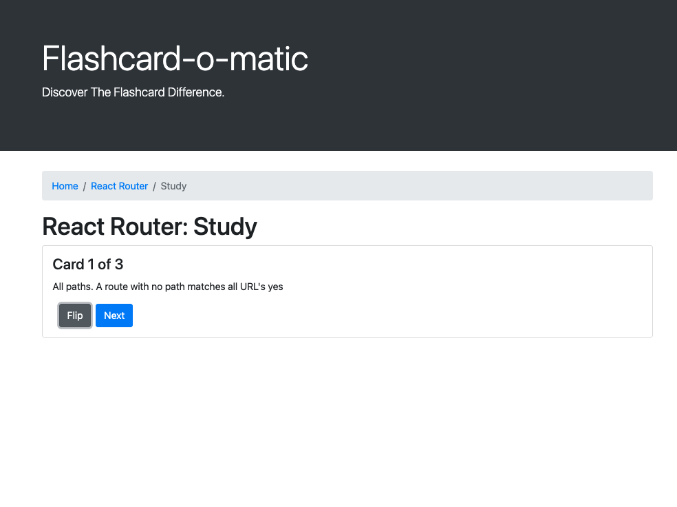 GitHub - LoganAaron20/Flashcard-O-Matic: My second Capstone project ...