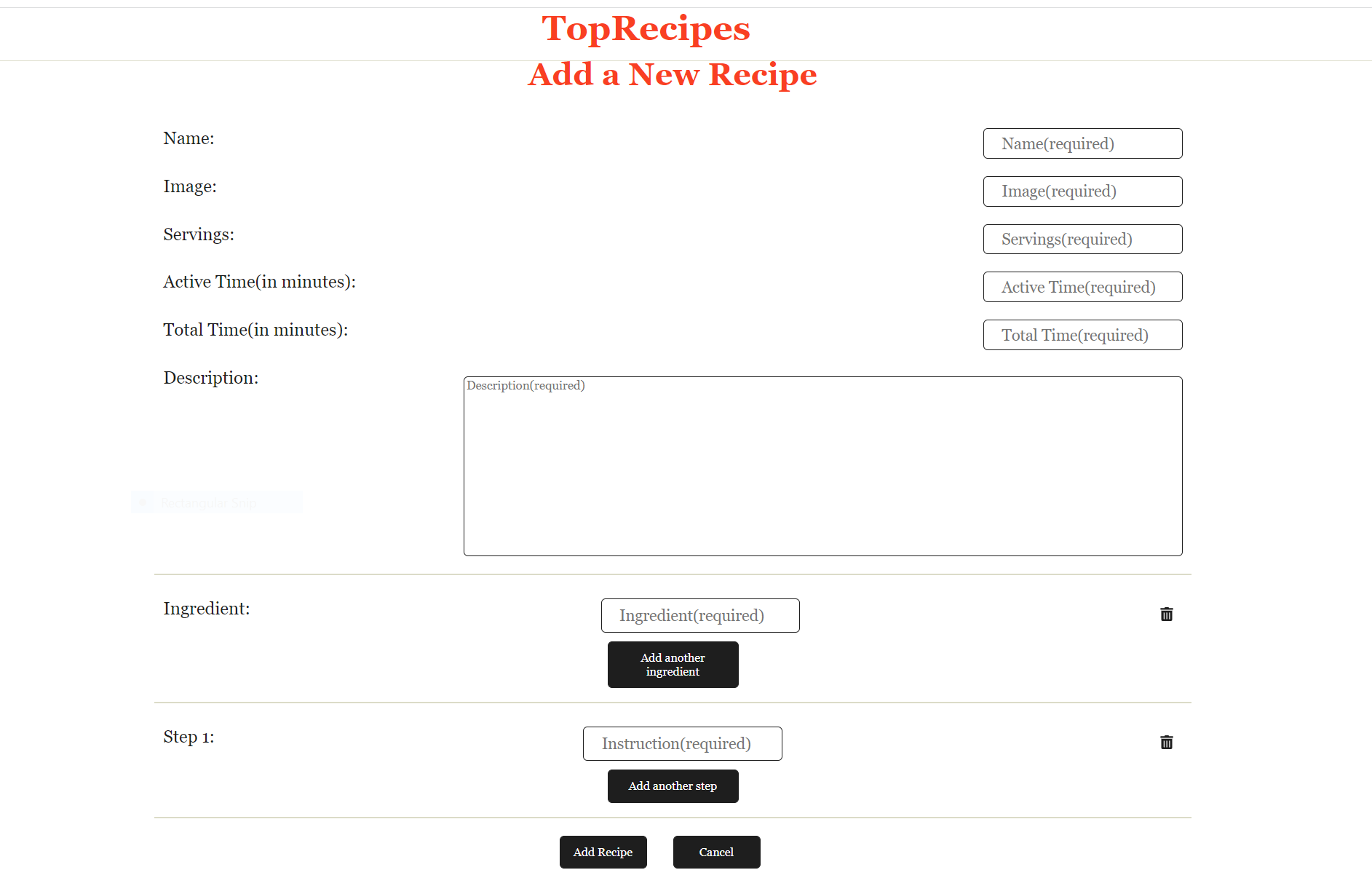 GitHub - ayang740/top-recipes: Top Recipes is a recipe sharing app that ...