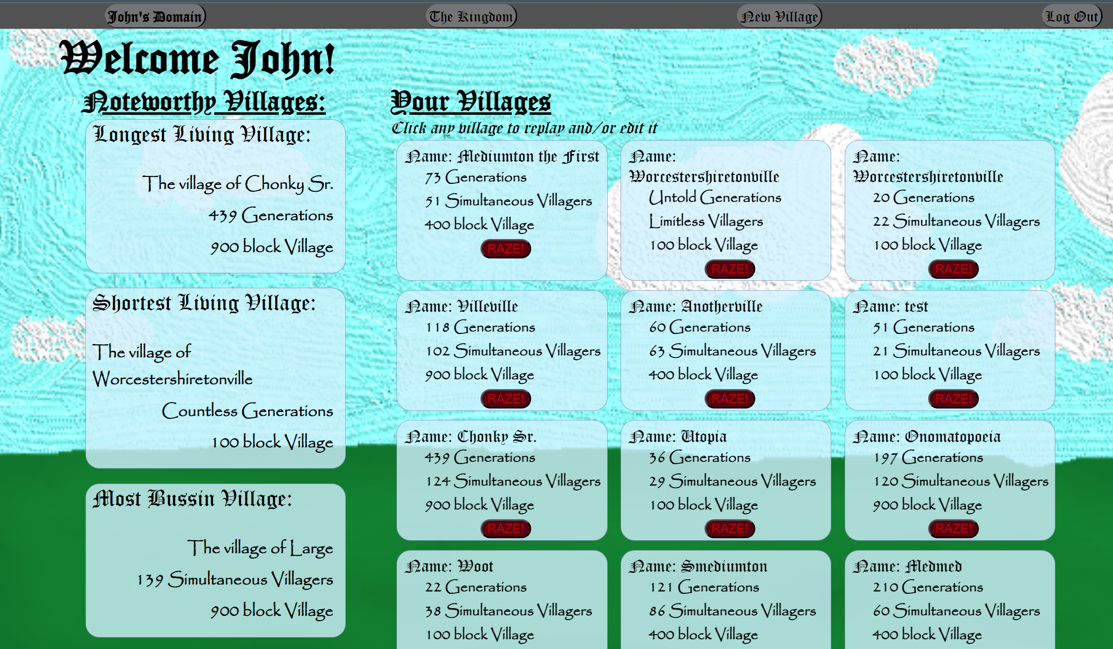 GitHub - JohnMDoll/The-Villages