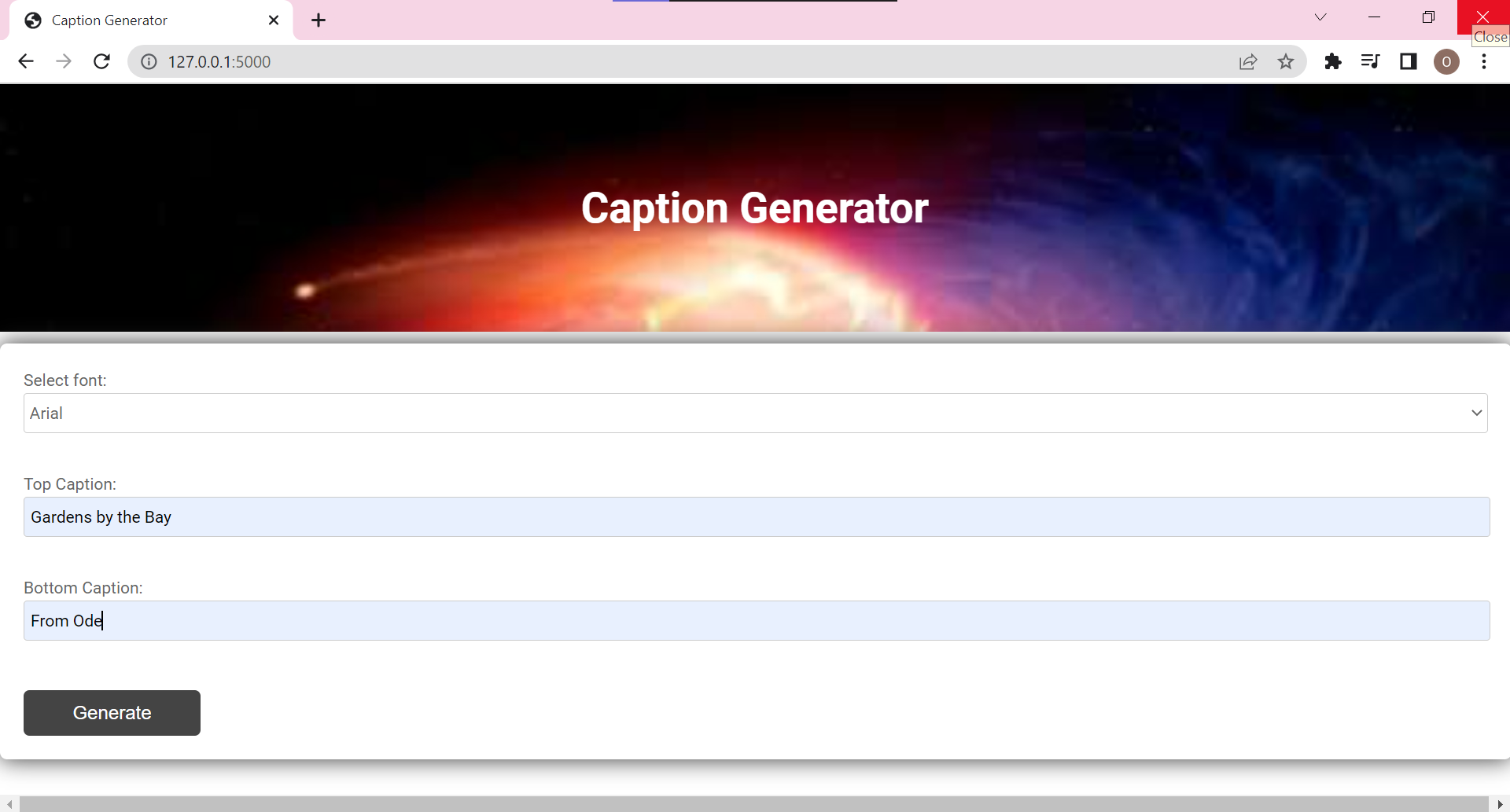 GitHub - odebear27/caption-generator: My Final Project for CS50x ...