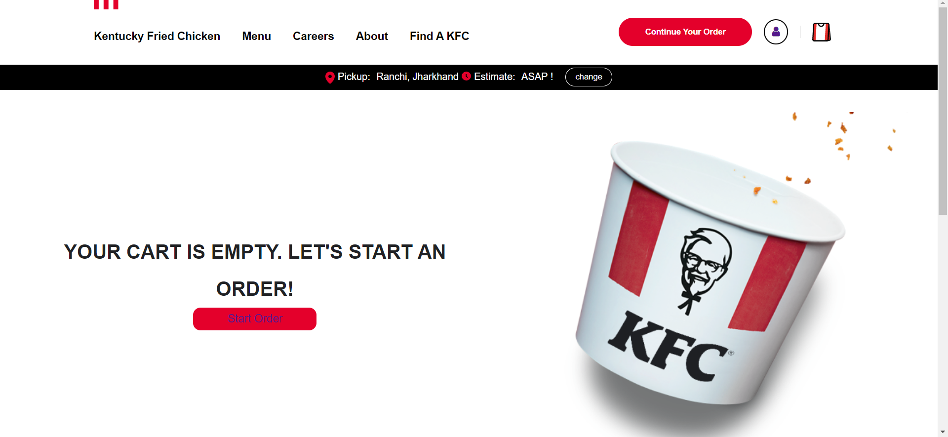 GitHub - aarohi1234/KFC-clone: A clone of KFC US website, built with ...