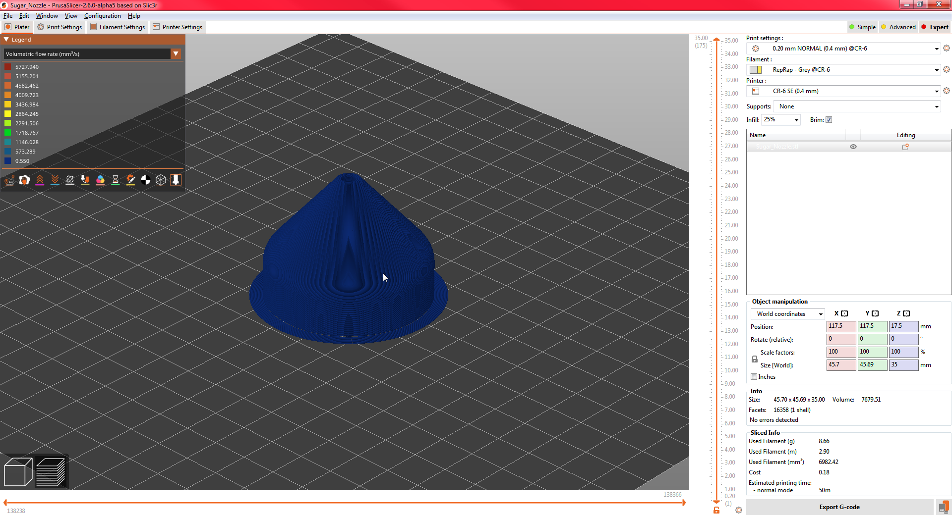 Odd calculated flowrates because of printer start gcode · Issue #10165 ...