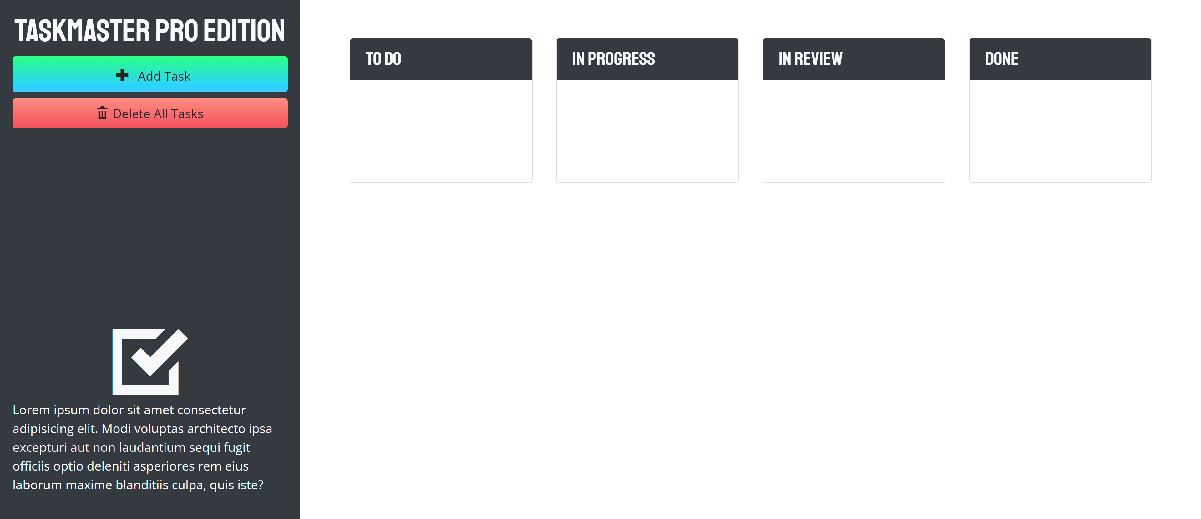 GitHub - itsmarcotime/taskmasterPro: Welcome to TaskMasterPro! Having ...