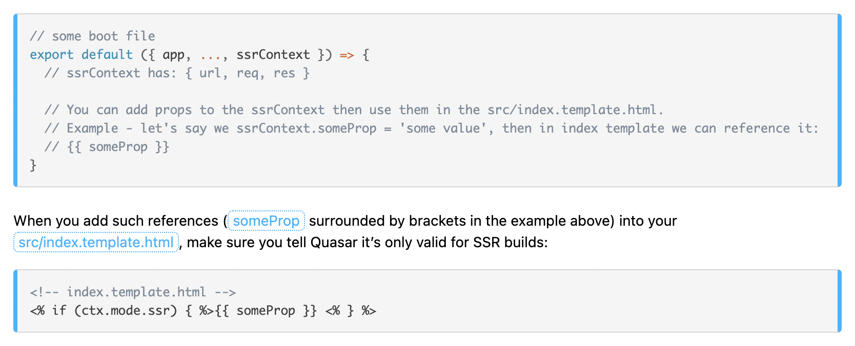 Render raw script tag from ssrContext in index.template.html