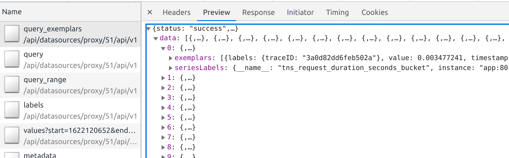 Prometheus exemplars show different symbols by zoltanbedi · Pull