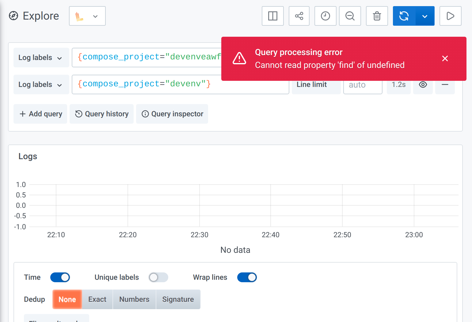 Loki: Error when one query returns zero results · Issue #28621 ...