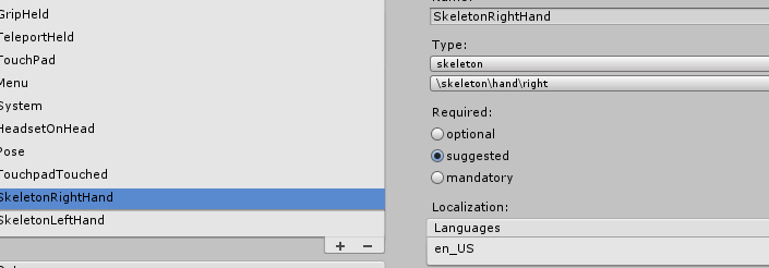 Cant set skeleton type action for left hand in Steamvr input · Issue ...