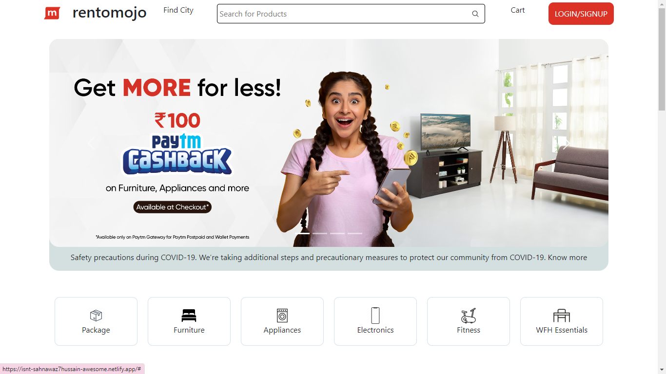 GitHub Sahnawaz7hussain/RentomojoClone Clone of
