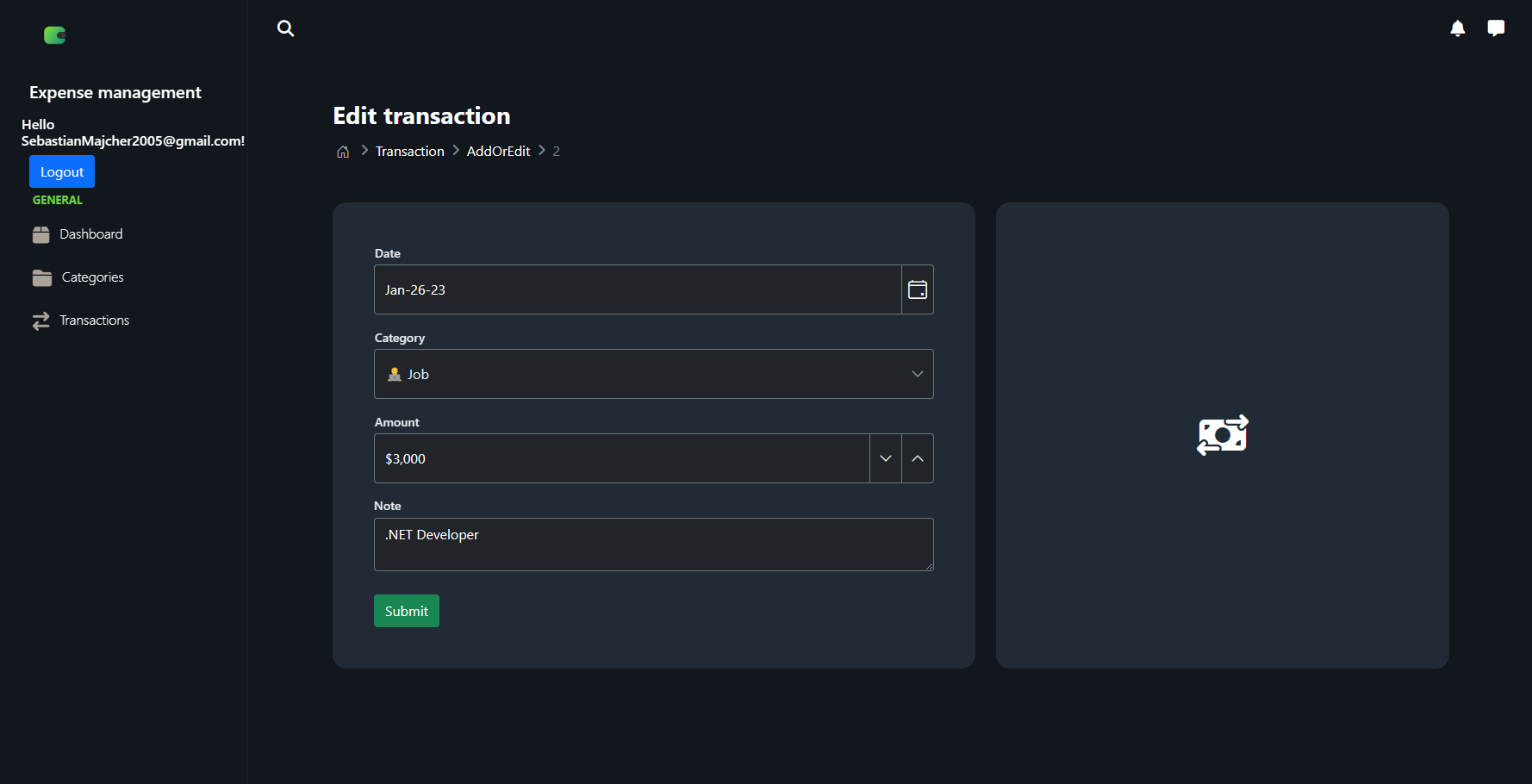 GitHub - SebastianMajcher2005/expense-management-app: Application to ...