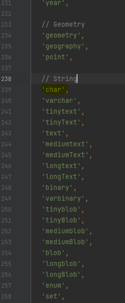 TableBuilder missing char method on ts definition · Issue #4962 · knex ...