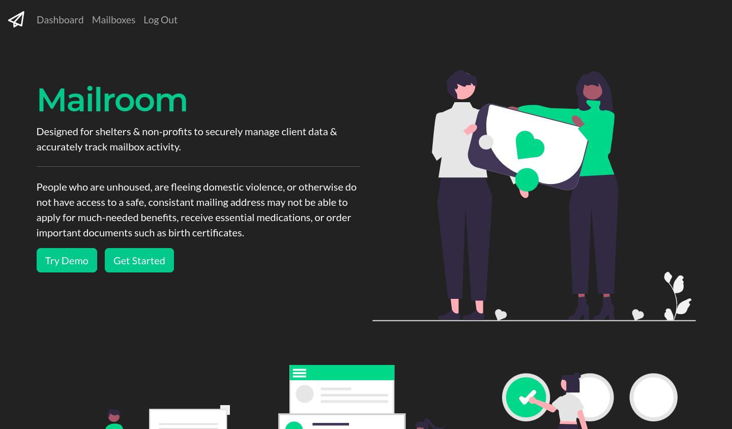 GitHub - valerievozza/mailroom: Mailroom is an application to manage ...