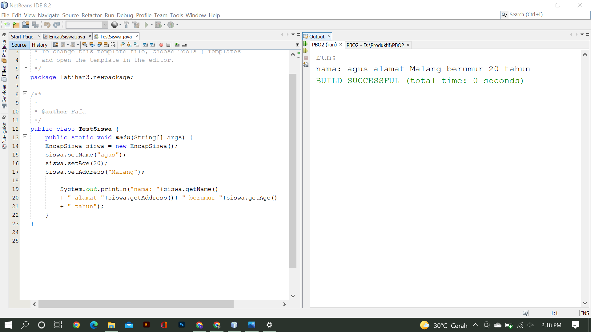 Github Arifatulafidah Modul2