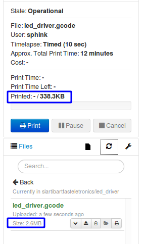 Wrong printing percentage · Issue #2816 · OctoPrint/OctoPrint · GitHub
