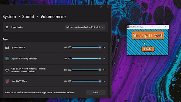 Mute Math Reset GitHub - ezratweaver/shutupttmath: A simple program to mute and unmute ...
