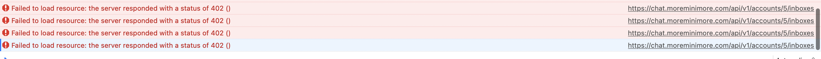 Can't add 2nd Line channel with 402 Error code · Issue #5444 · chatwoot ...