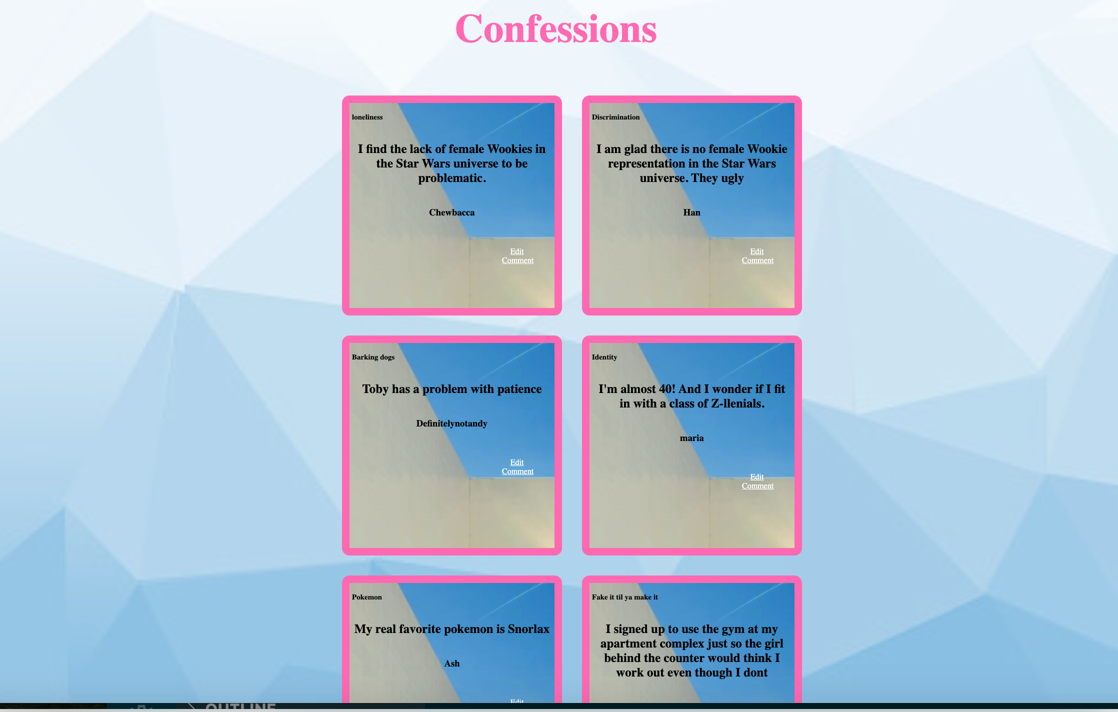 GitHub - Mubarek-Hassen/Project-2-Confession