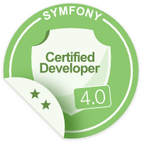 Symfony 4 Certification Badge