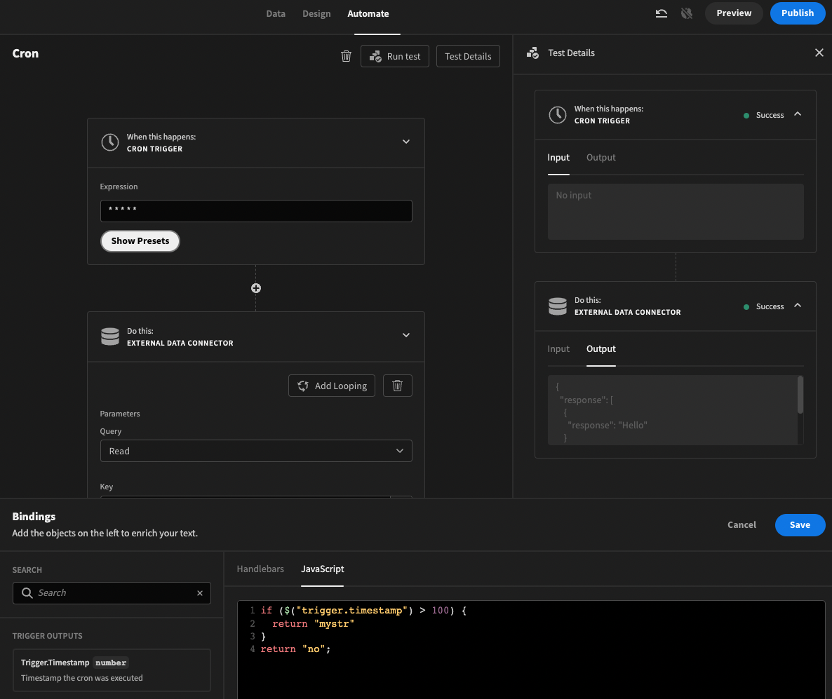 Allow JavaScript bindings in External Data Connector by melohagan ...