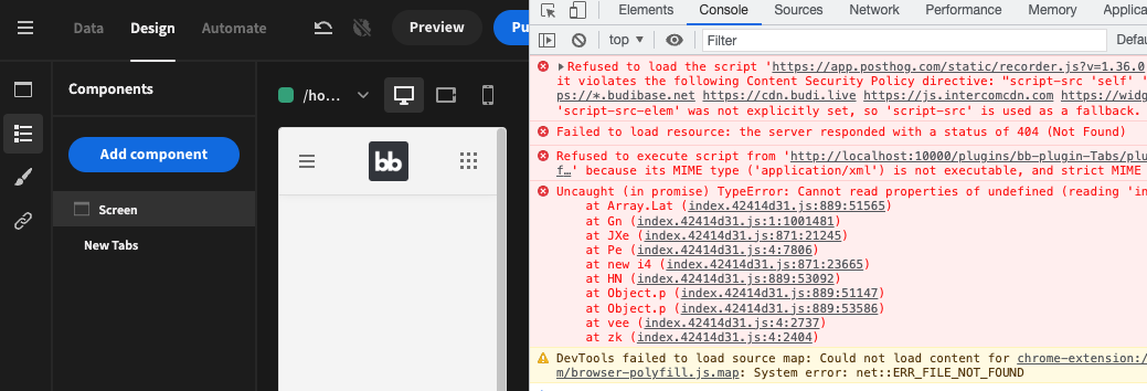 Deleting custom component plugin causes screen to crash · Issue #9353 ...
