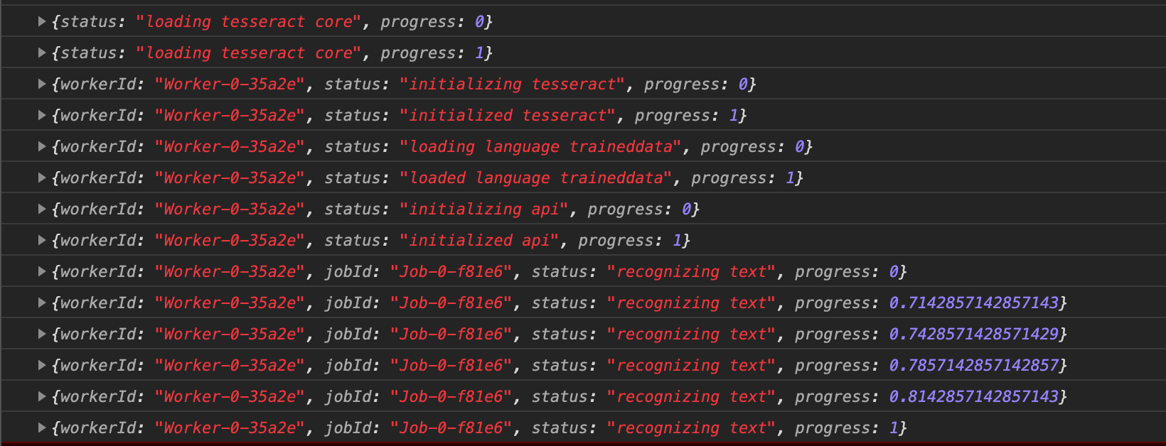 Add from_cache in progress · Issue #430 · naptha/tesseract.js · GitHub