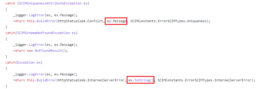 Returning Error Details For The 500 Status Codes Issue 373